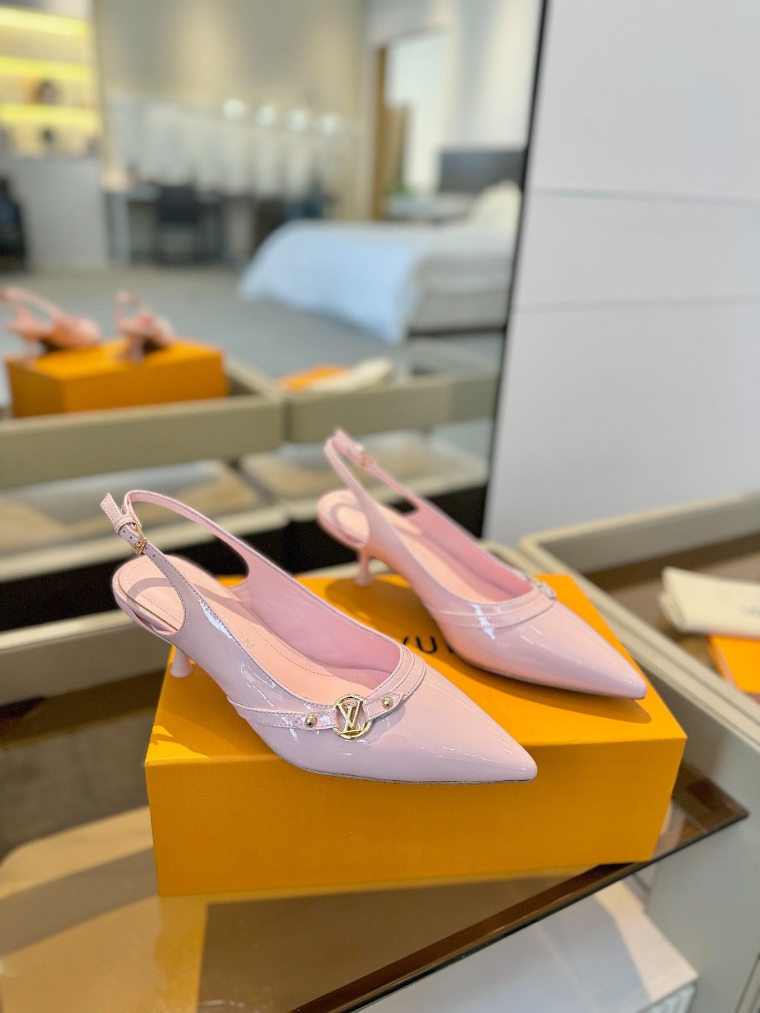Louis Vuitton 2026 6AM Slingback Pumps 50mm Leather 787806