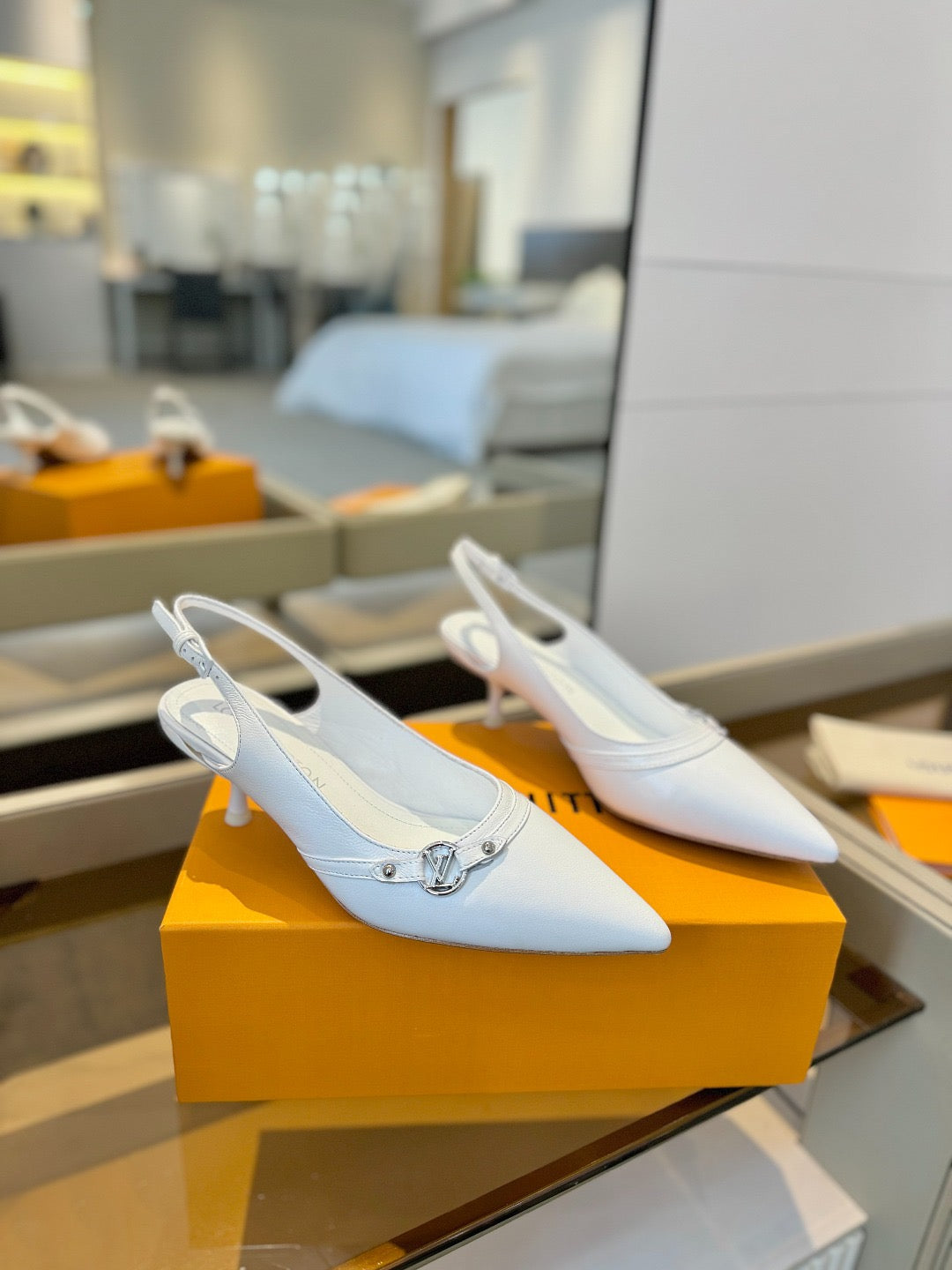 Louis Vuitton 2026 6AM Slingback Pumps 50mm Leather 787806