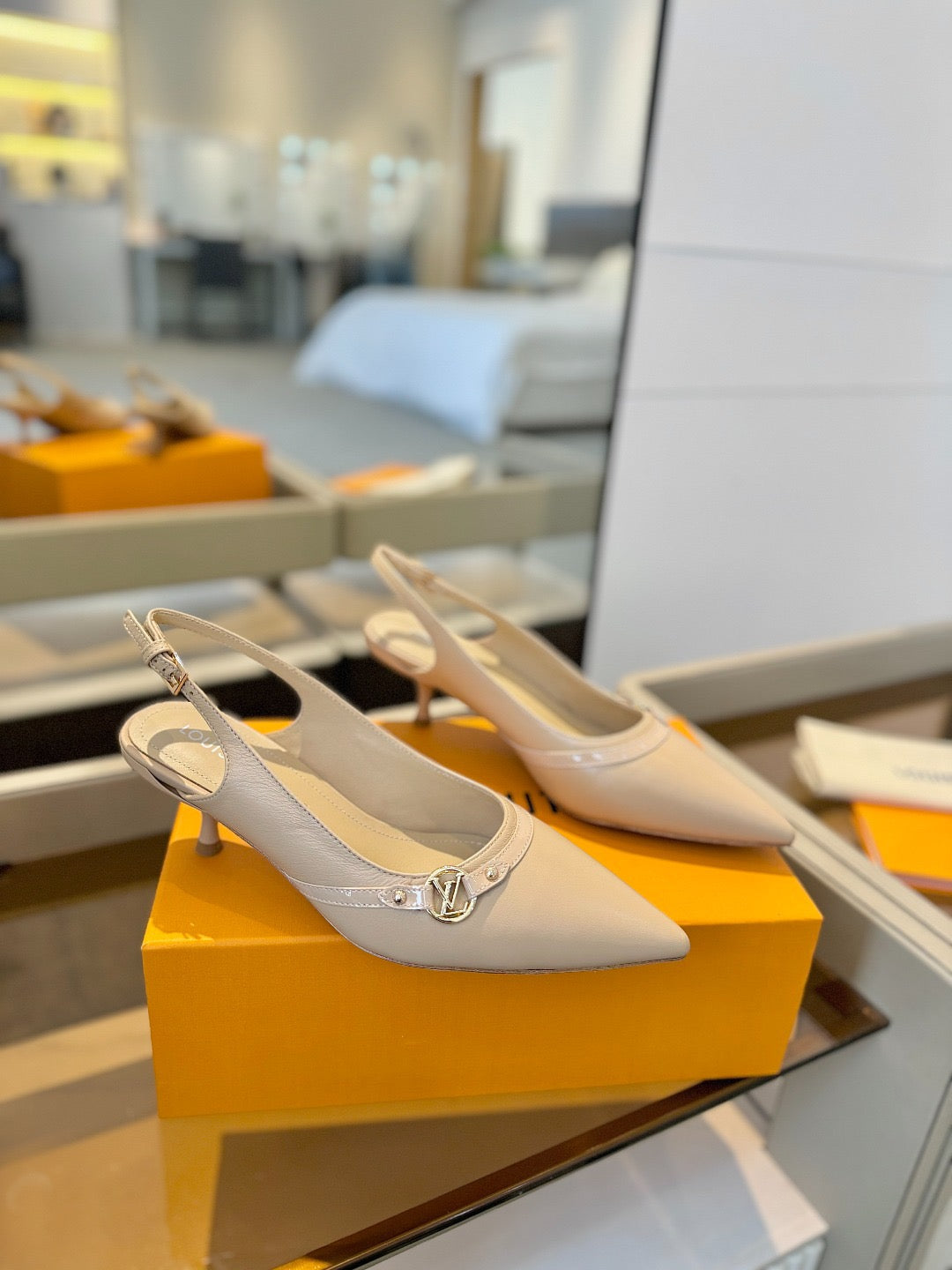 Louis Vuitton 2026 6AM Slingback Pumps 50mm Leather 787806