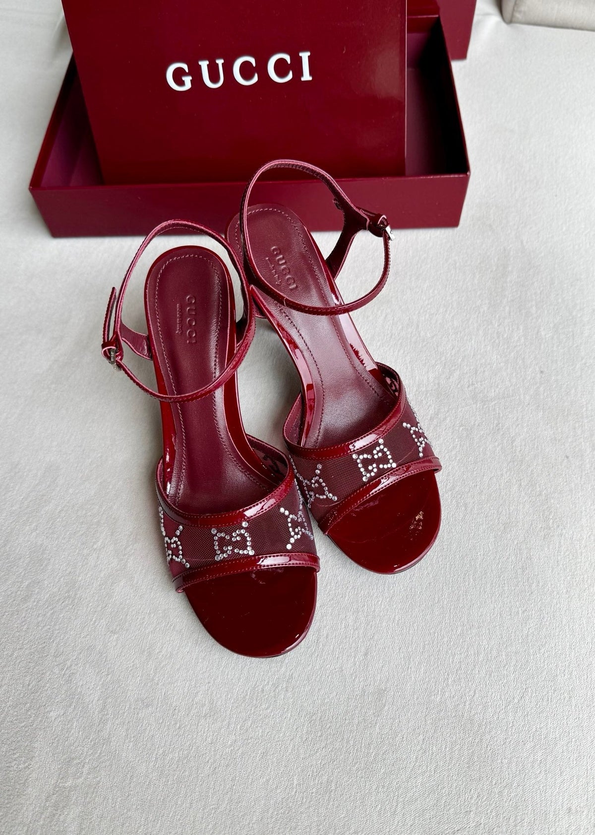 Gucci 2026 High Heels Sandals 85mm Mesh 938354