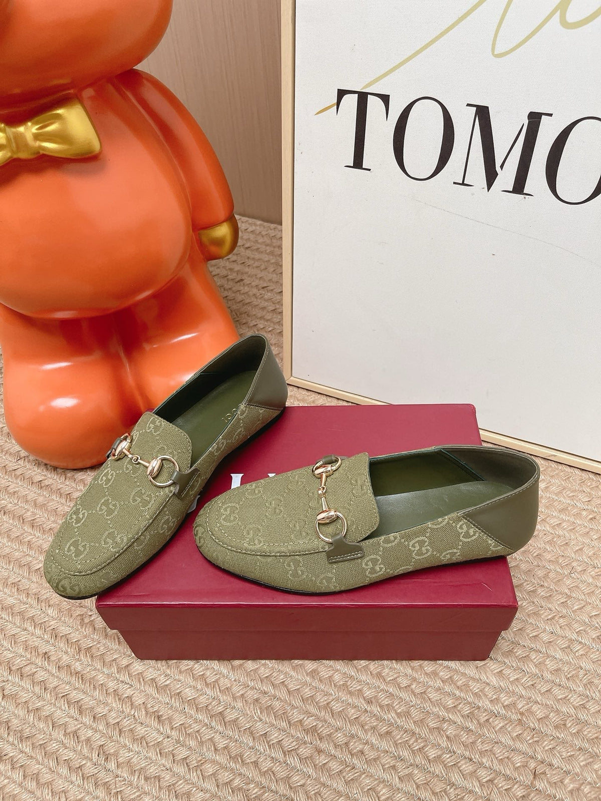 Gucci 2026 Loafers Suede Canvas 901332