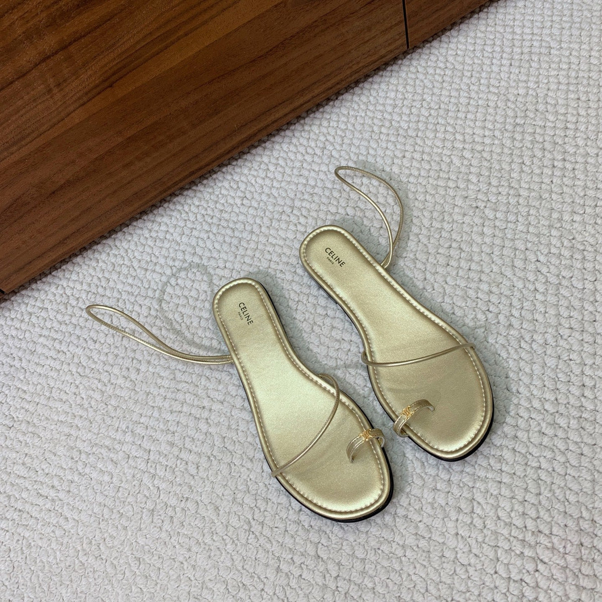 Celine 2026 Strap Sandals Leather 896158
