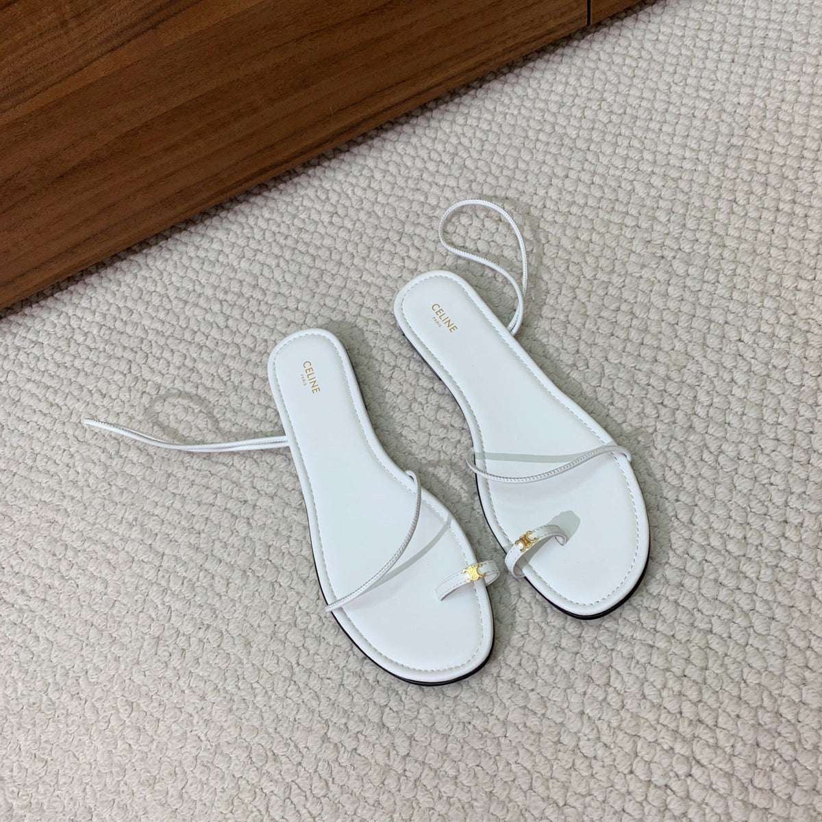 Celine 2026 Strap Sandals Leather 896158