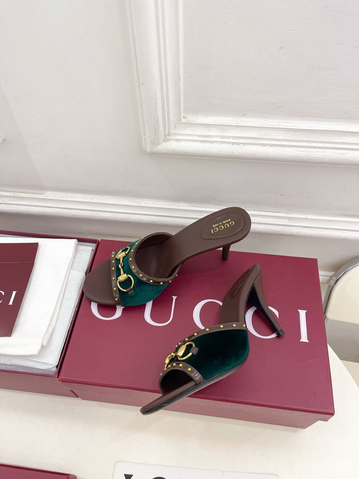 Gucci 2026 Horsebit Studded Sandals Canvas 946538