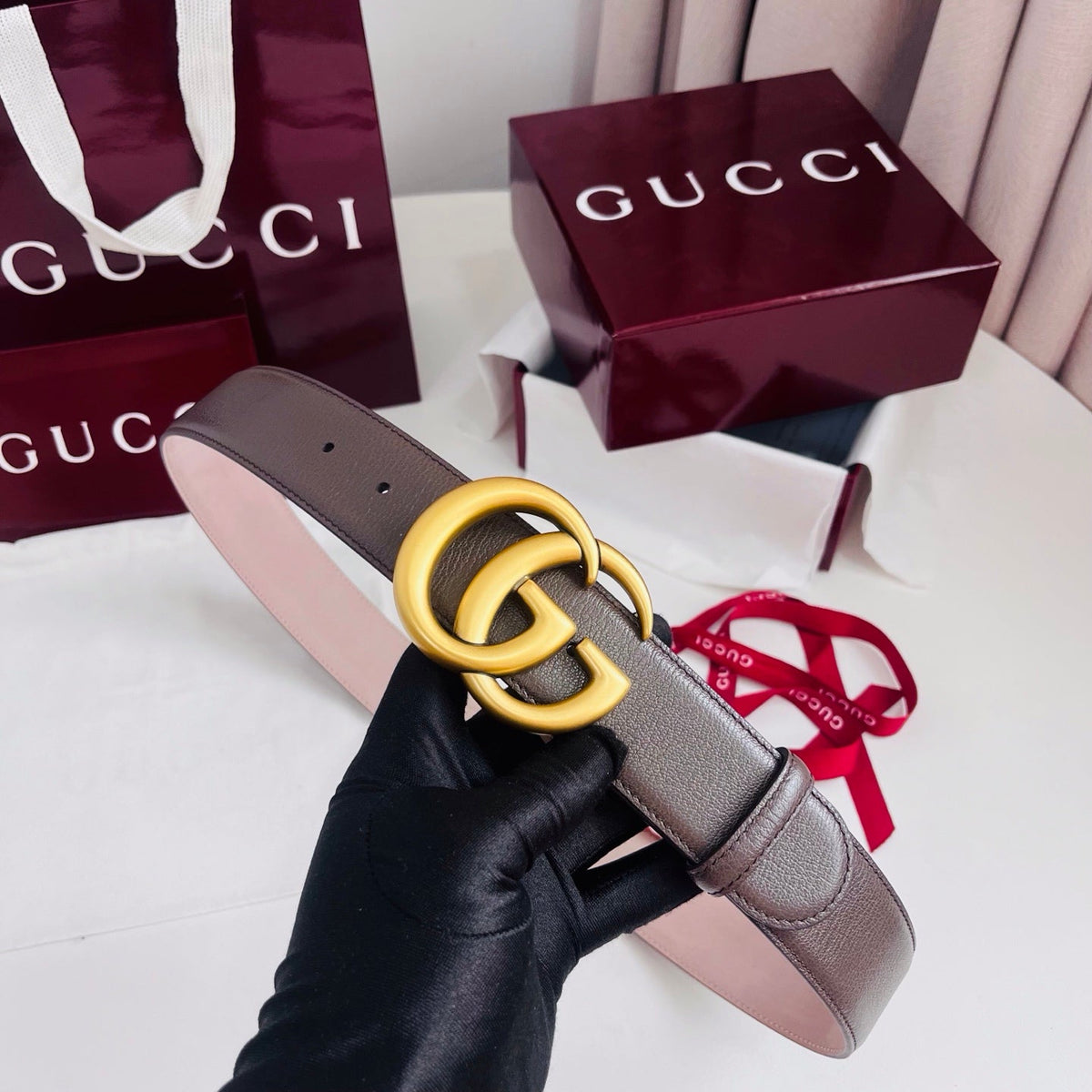Gucci 2026 Marmont Belt 40mm Leather