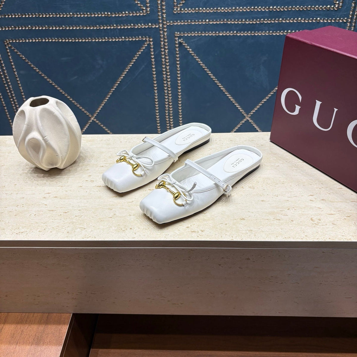 Gucci 2026 Horsebit Ballet Flat Canvas Leather 943214