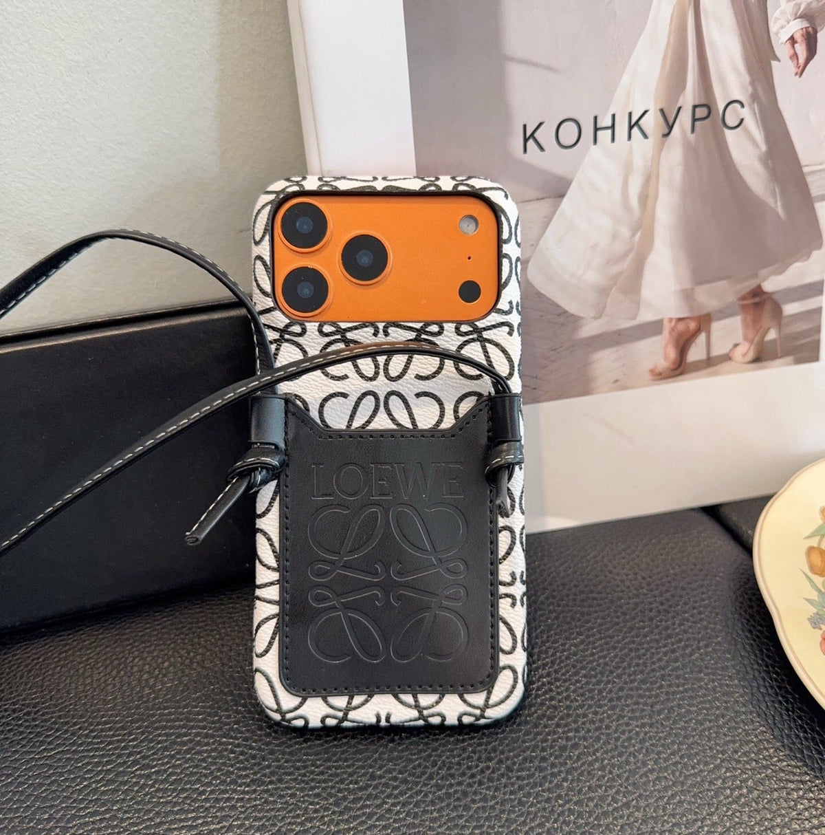 Loewe Crossbody Card Holder And Phone Case 397220