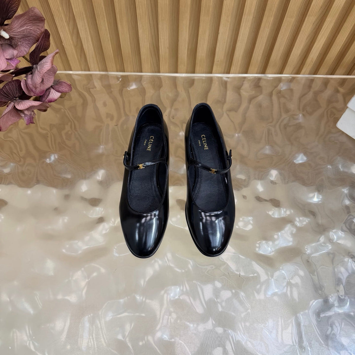 Celine 2026 City Ballet Flat Leather 949376