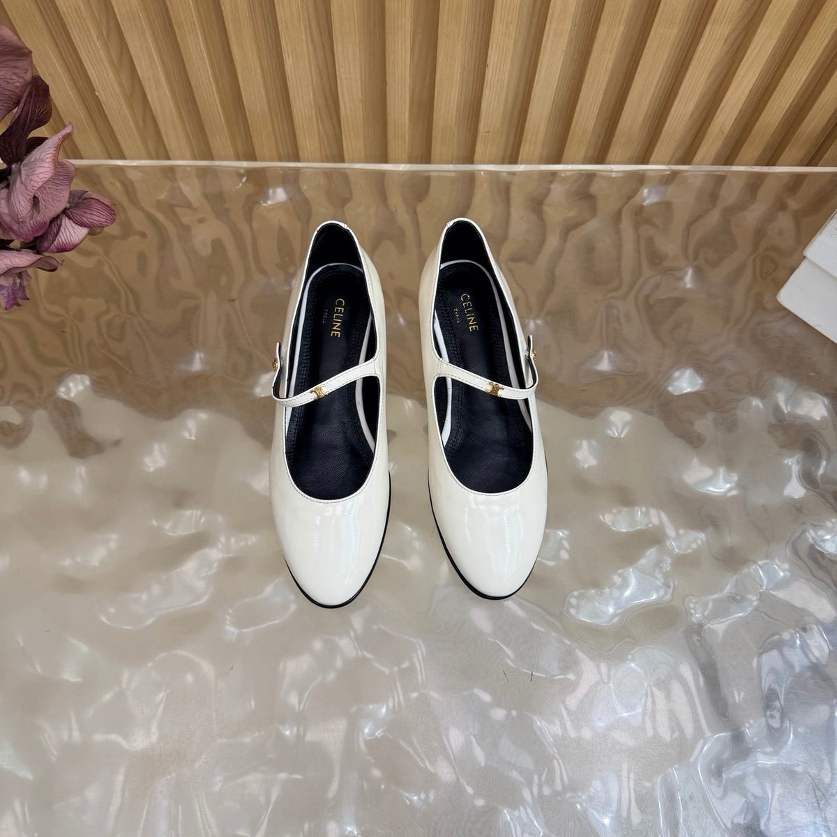 Celine 2026 City Ballet Flat Leather 949376