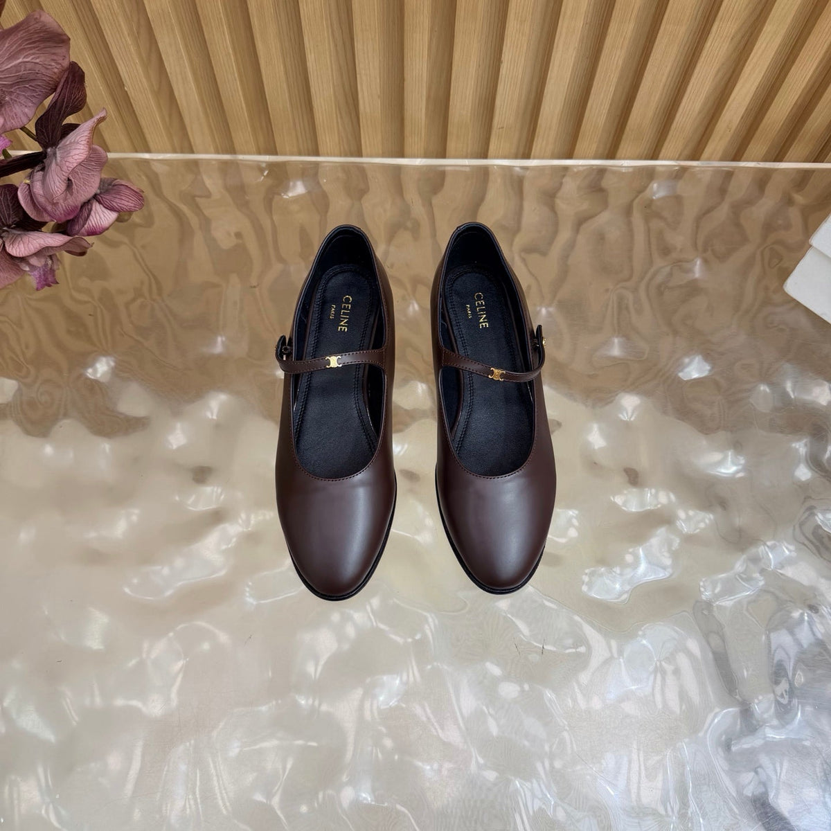 Celine 2026 City Ballet Flat Leather 949376