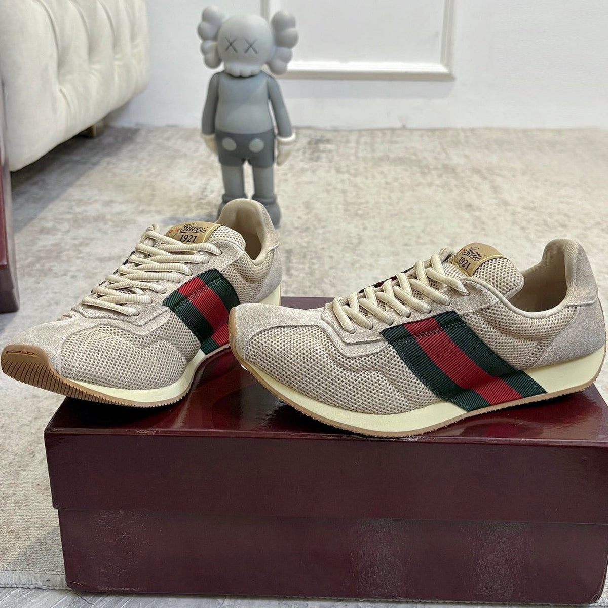 Gucci 2026 Tempo Sneakers Mesh Suede 988576