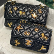 Chanel 2026 Animal Gold Charm Flap Bag Lambskin