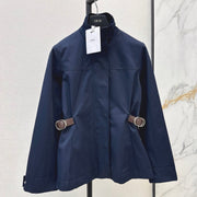 Dior 2026 Mid-Length Trench Coat with Double-Sided Leather Belt Cotton 776504