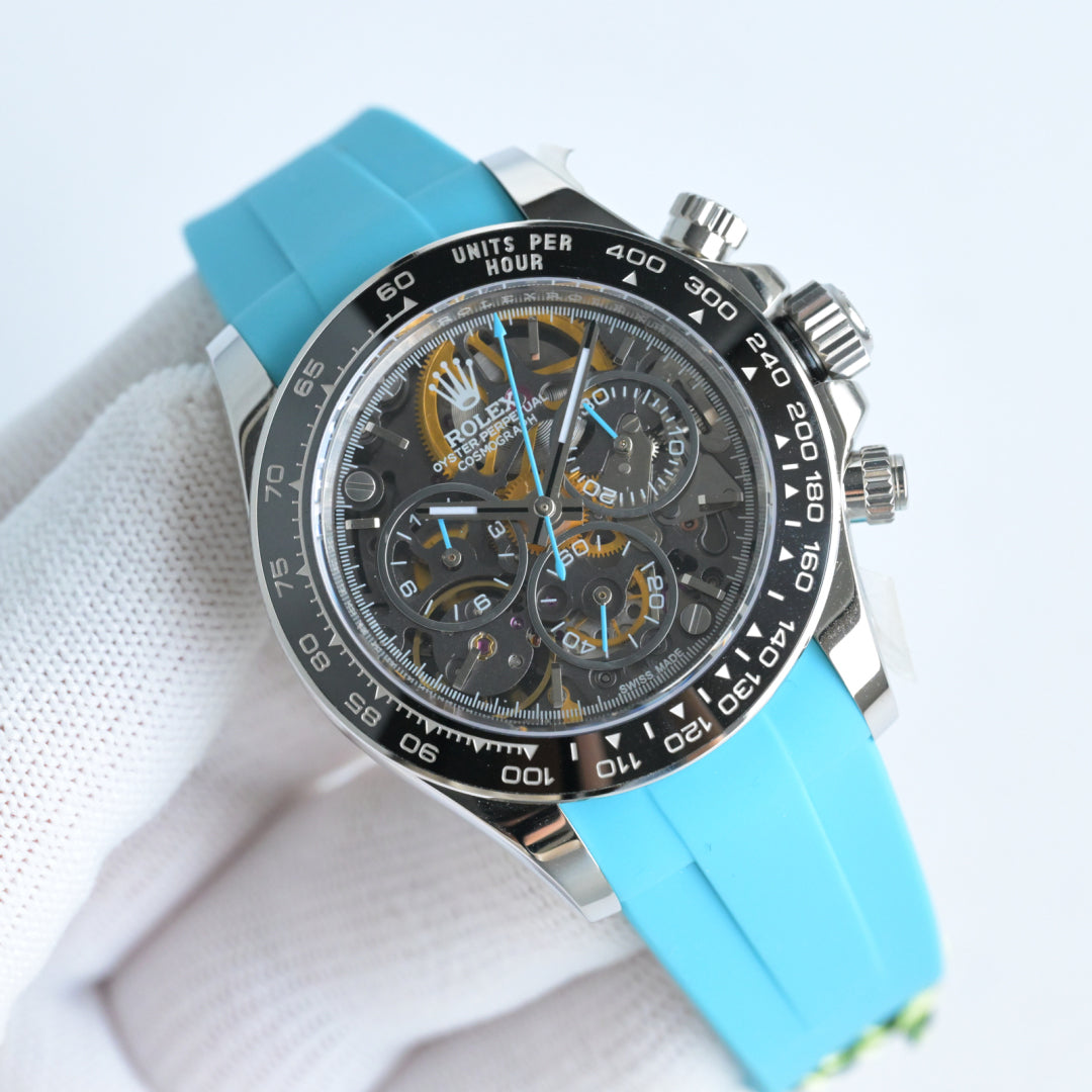 Rolex Skeleton Daytona 40mm Black Blue