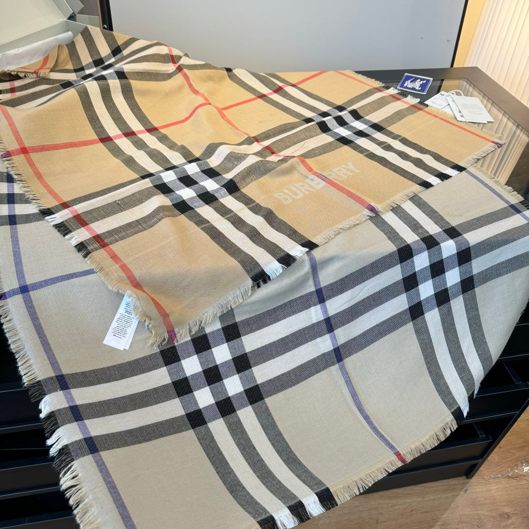 BBR Long Scarf 200CM Beige Cashmere 293340