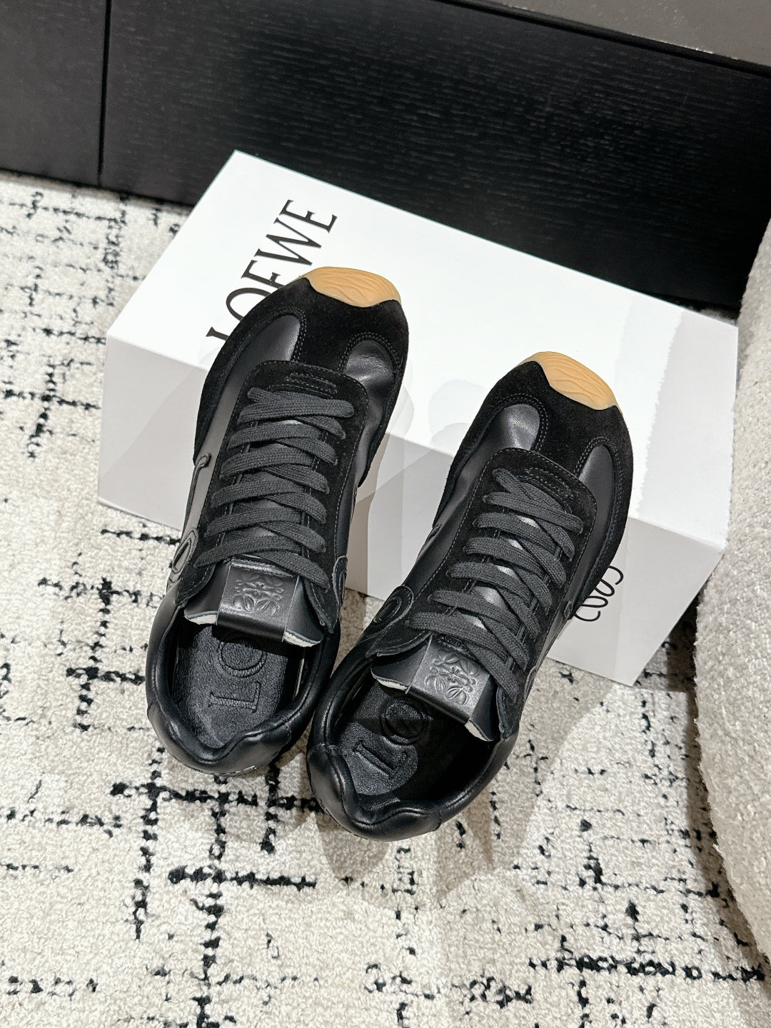 Loewe 25 Ballet Runner 2.0 Sneaker Black Suede