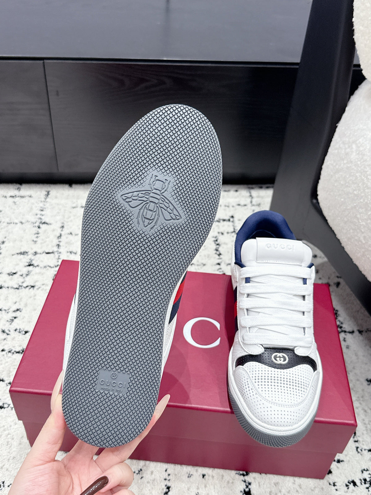 Gucci 2026 Screener Sneaker Calfskin 954945