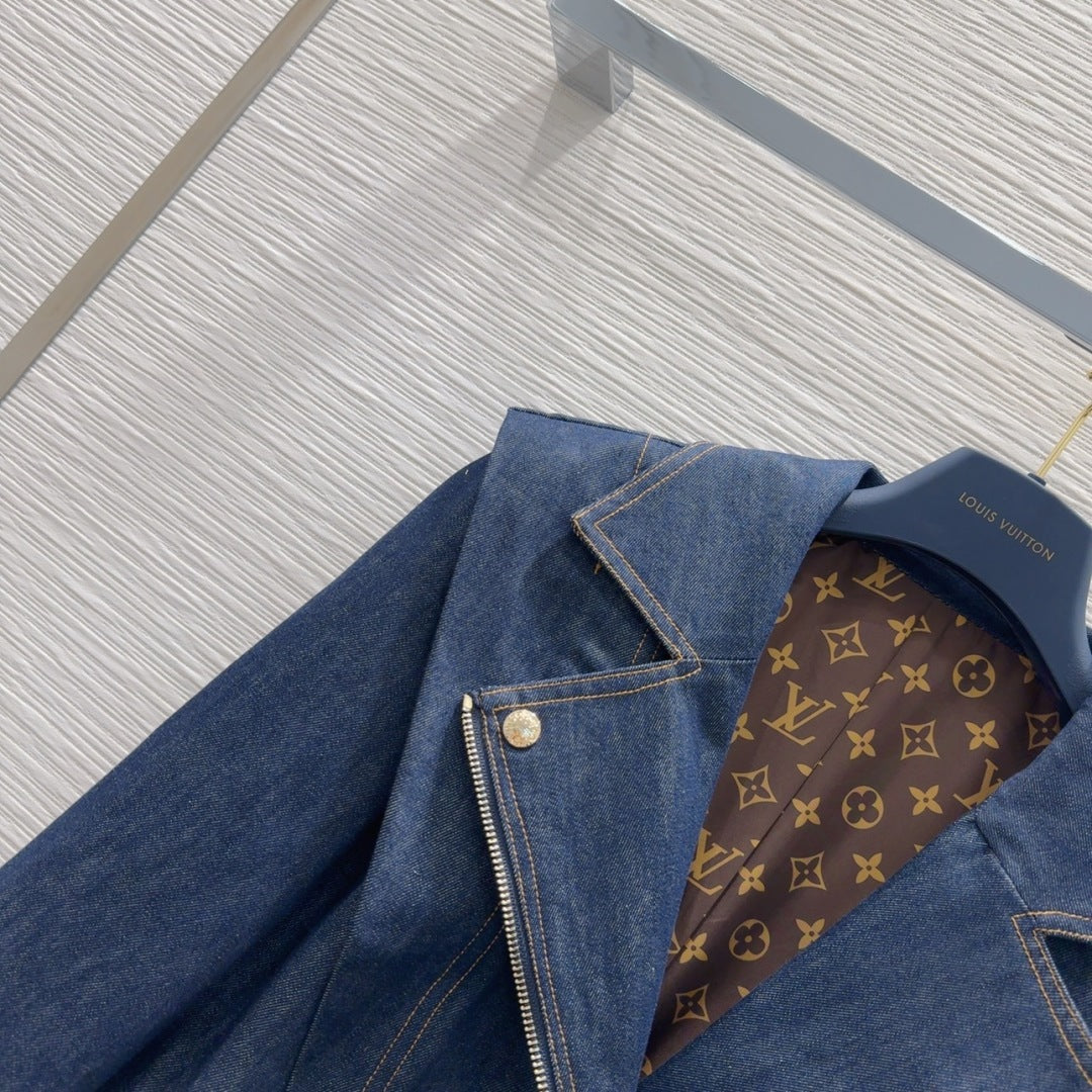 LV 25 Denim Set Blue Cotton