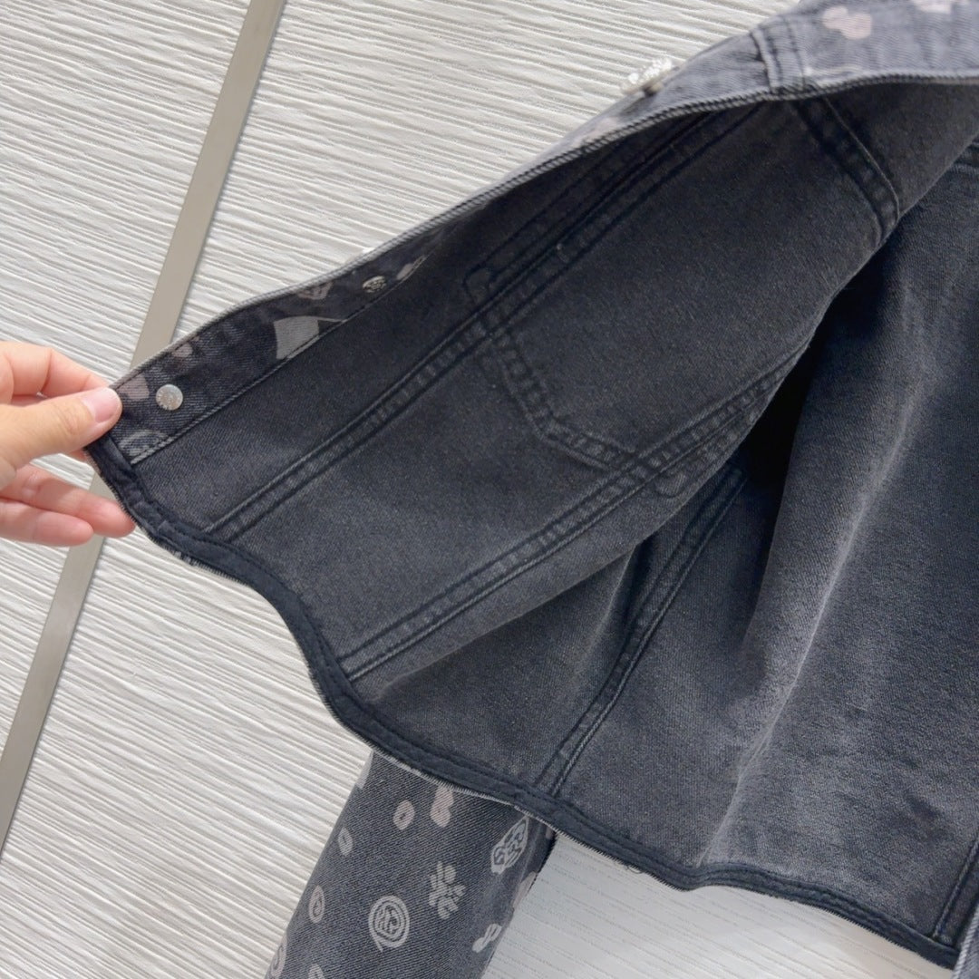 CC 25 Short Jacket  Black Cotton