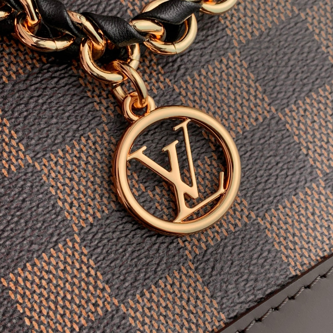 LV Alma Monogram Bag 19.5cm Brown Leather Canvas 337564