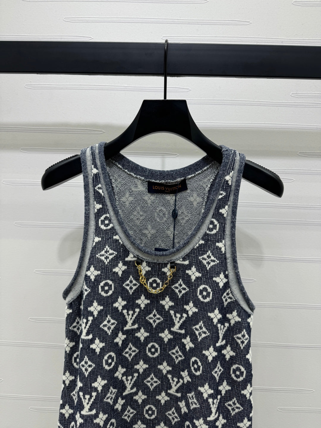 LV 25 Tank Top Grey Monogram Wool 233594
