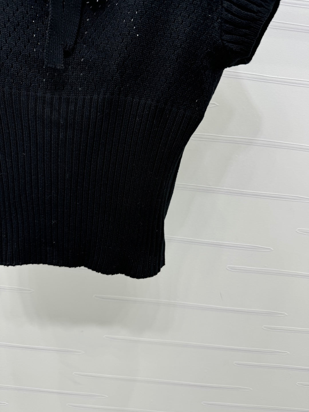 Dior 25 V- Neck Shirt Crop Top Wool 233544