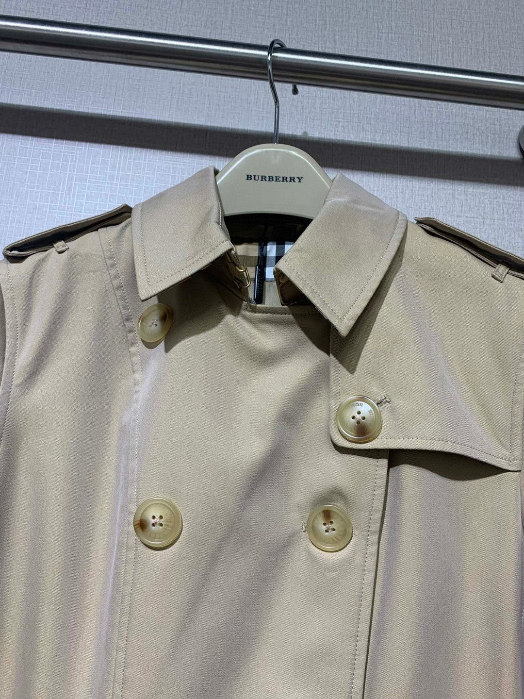 Bur 25 Chelsea Short Coat Beige Cotton 235677