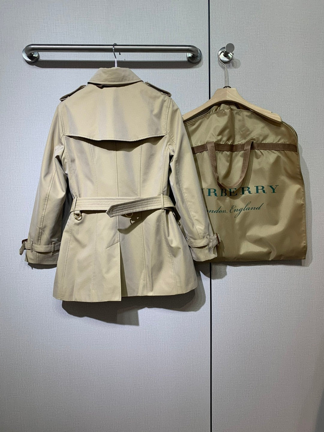 Bur 25 Chelsea Short Coat Beige Cotton 235677