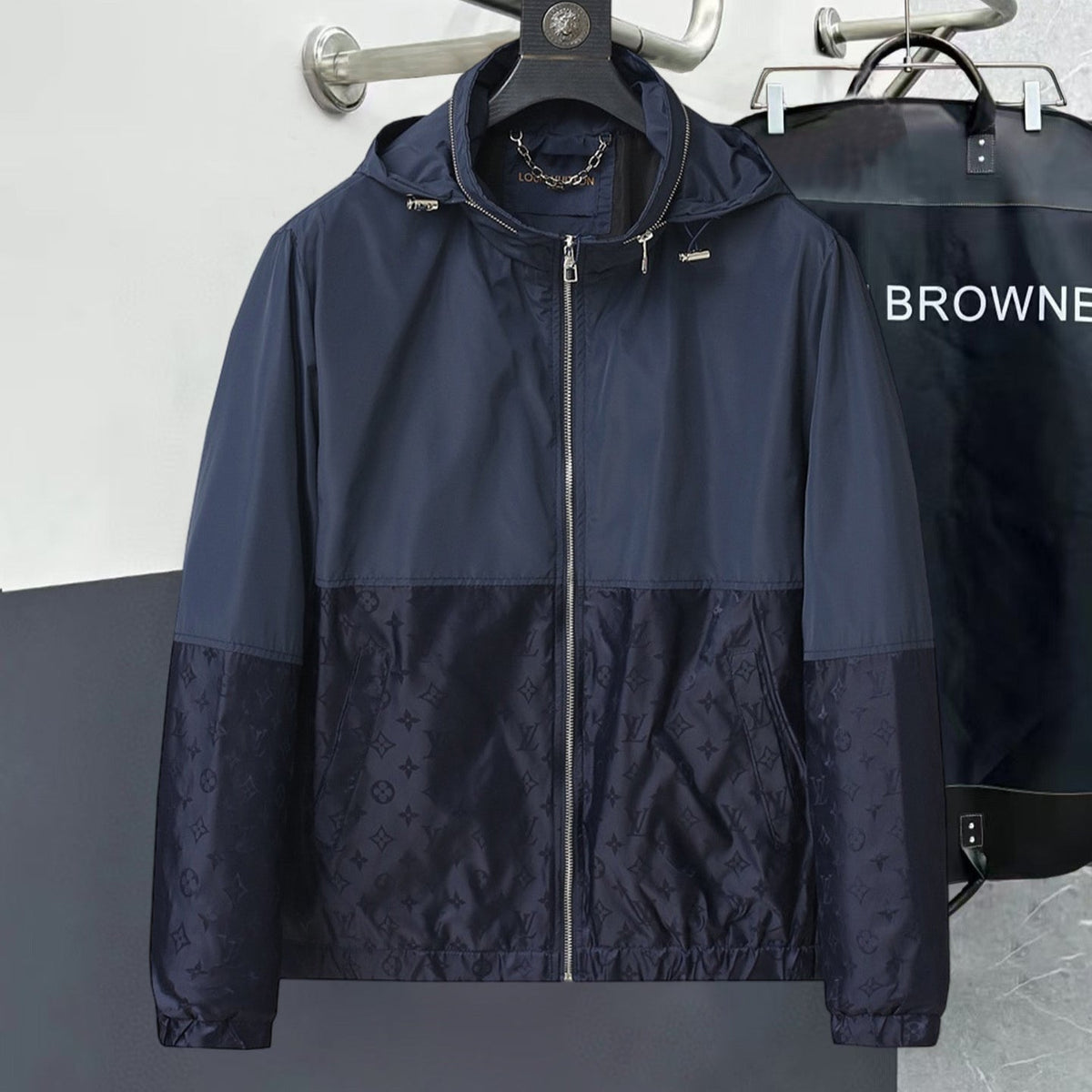 LV HOODED JACKET NAVY BLUE 239028