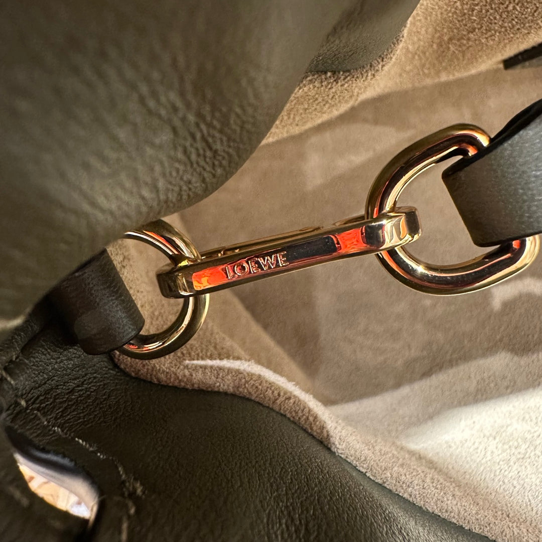 Loewe Lucky Bag  Khaki Green Nappa leather
