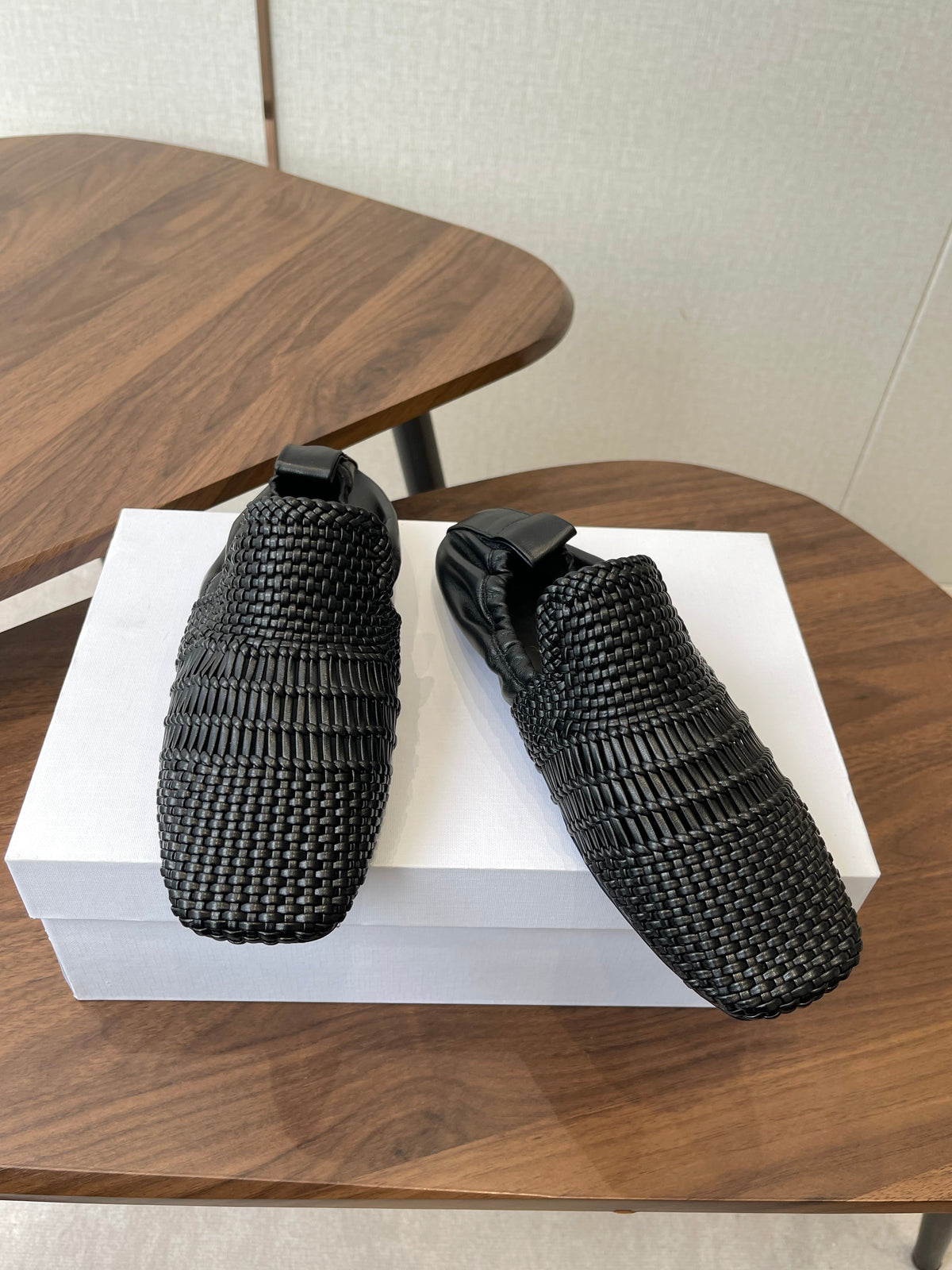 Celine 26 F035 Loafers Woven Leather 790673