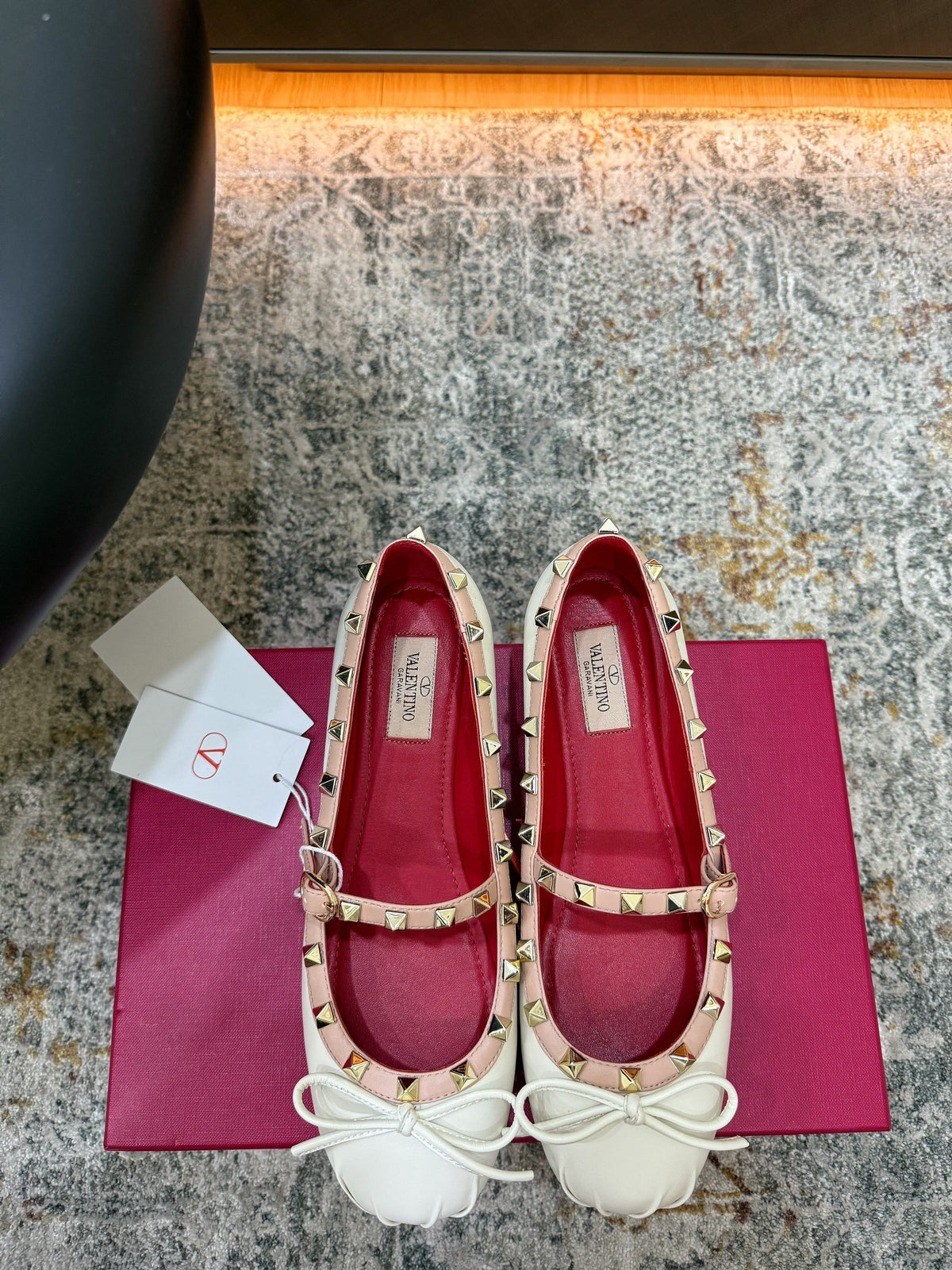 Valentino 2026 Rockstud Ballet Flat Patent Leather 881493
