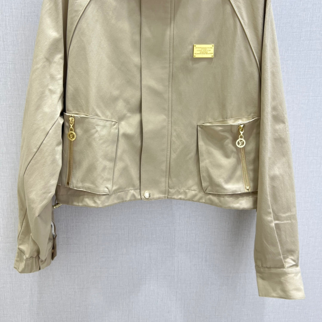 LV 25 Long-sleeved Jacket Beige Cotton Polyester 296763