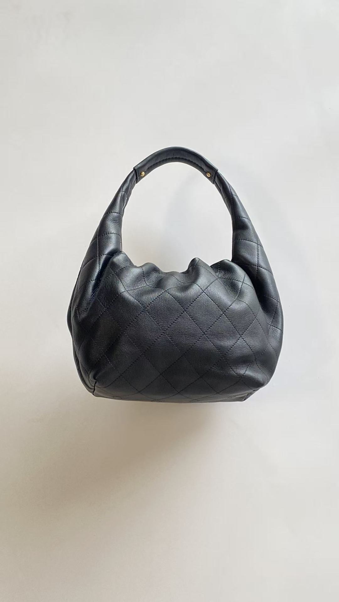 Chanel 25 Hobo Bag Black Lambskin