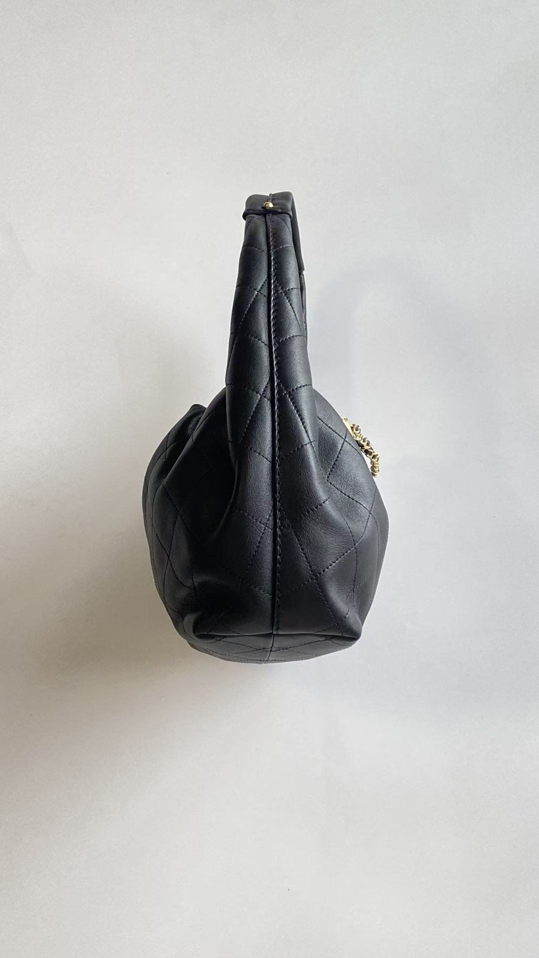 Chanel 25 Hobo Bag Black Lambskin
