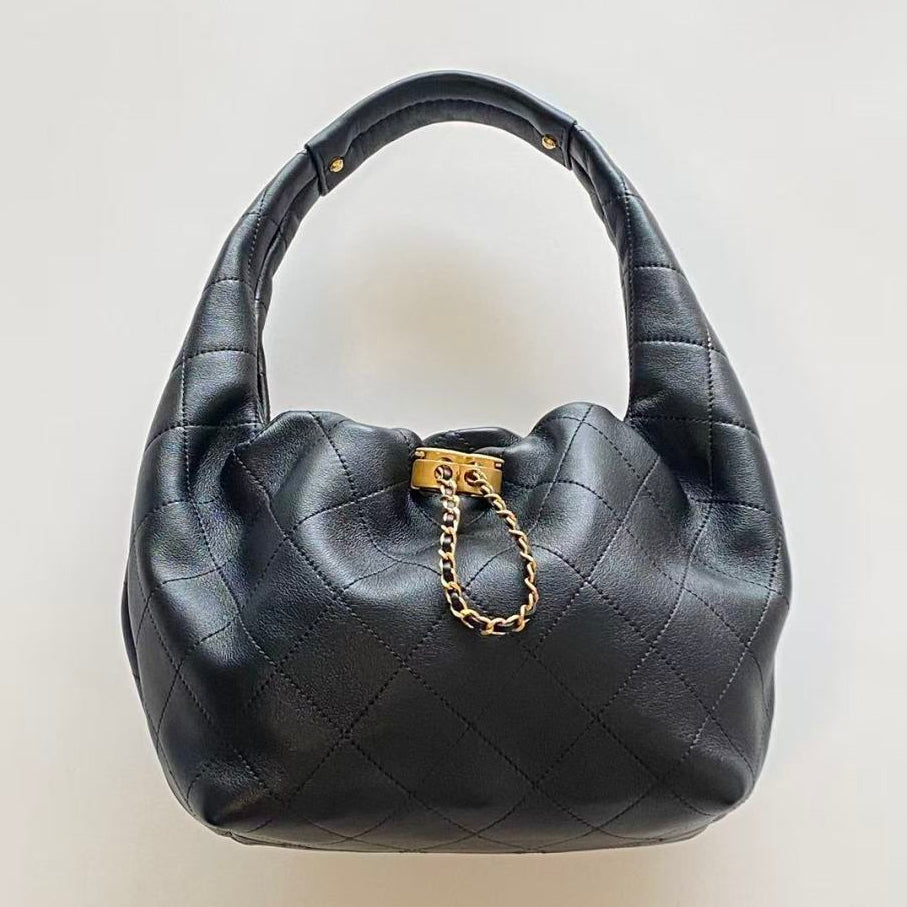 Chanel 25 Hobo Bag Black Lambskin