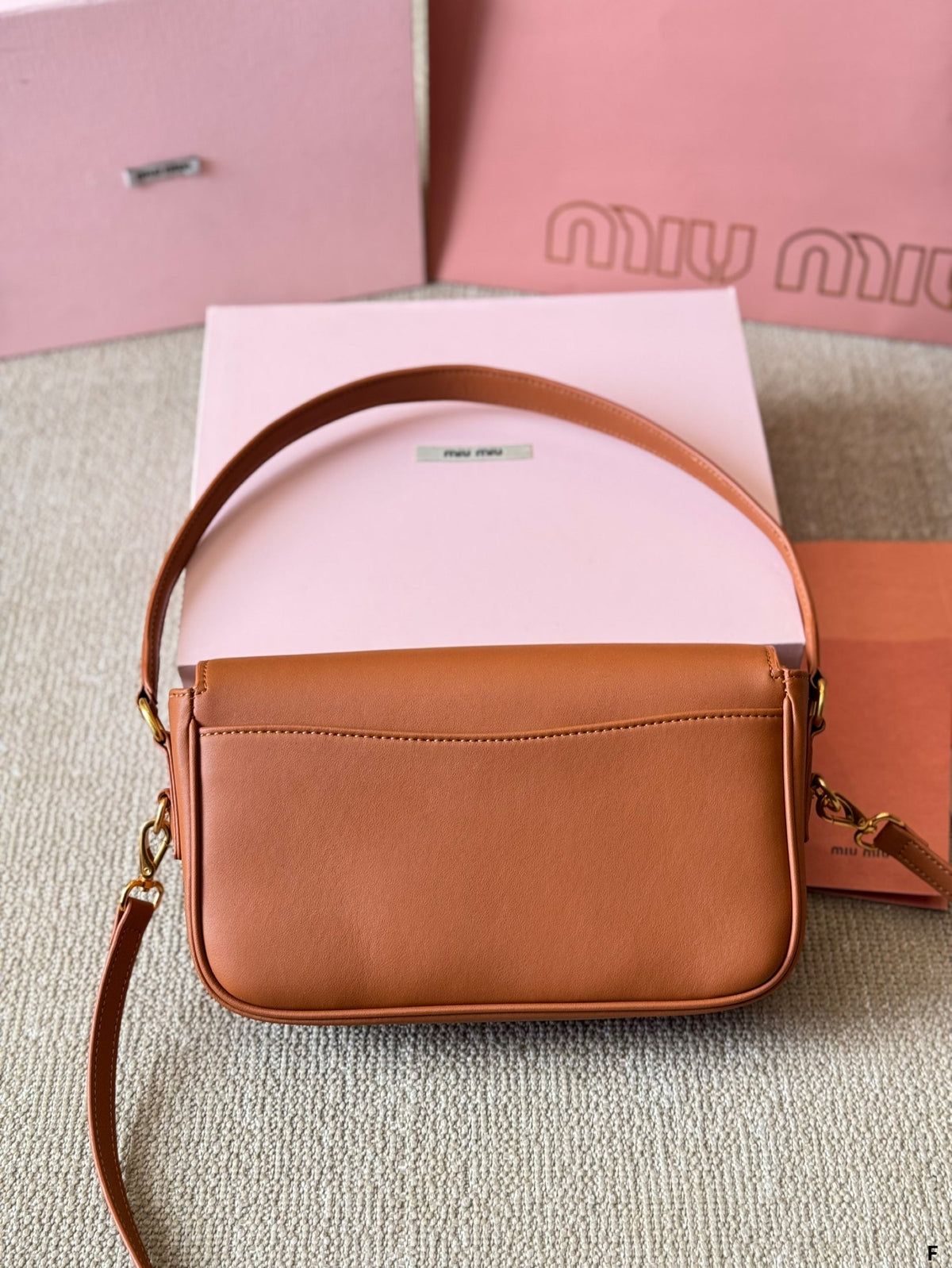 PENNY SMALL BAG 25 IN BROWN CALFSKIN