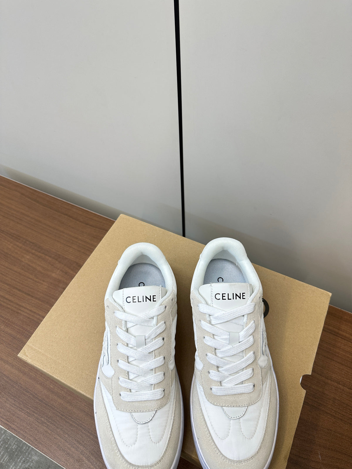 Celine 25 Sneaker Beige Suede 289248