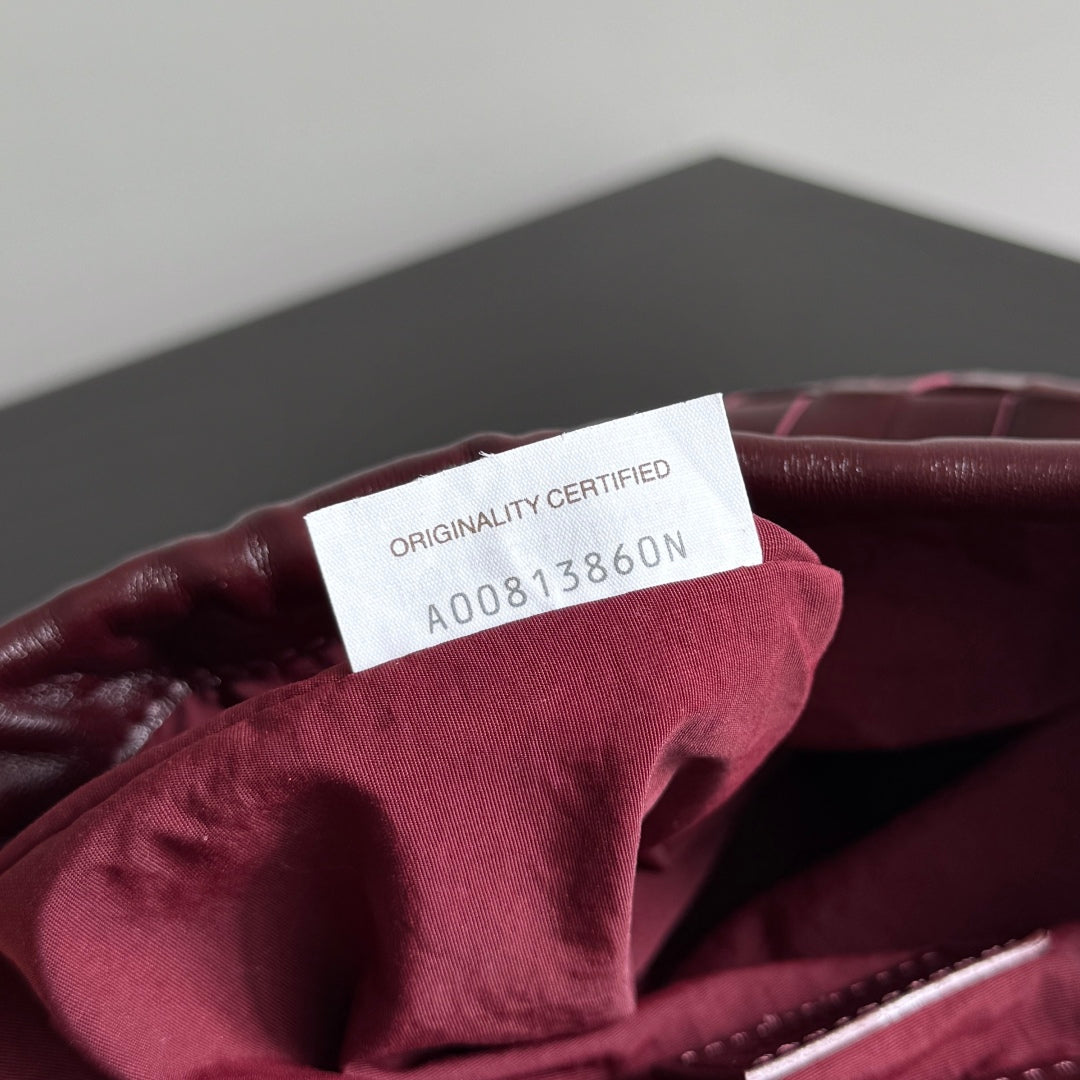 BV Small Dustbag Burgundy Calfskin 242944