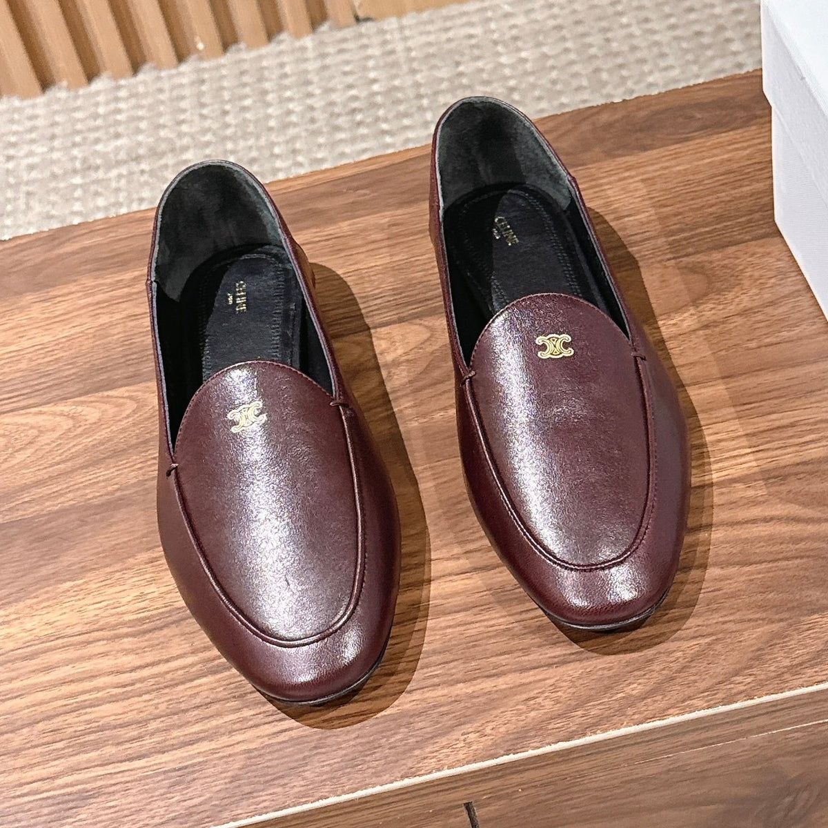Celine 2026 Aura Loafers Leather 796593
