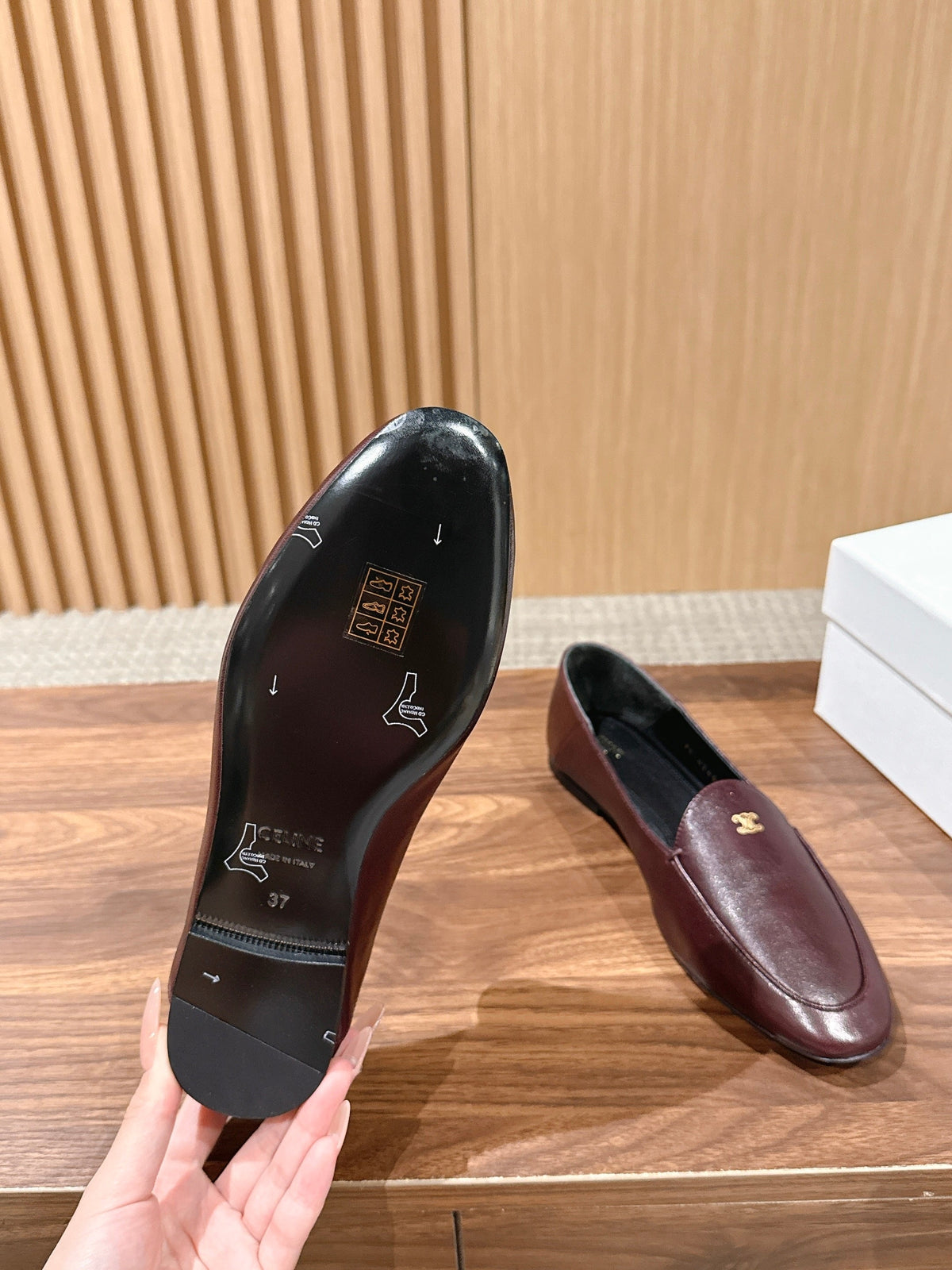 Celine 2026 Aura Loafers Leather 796593