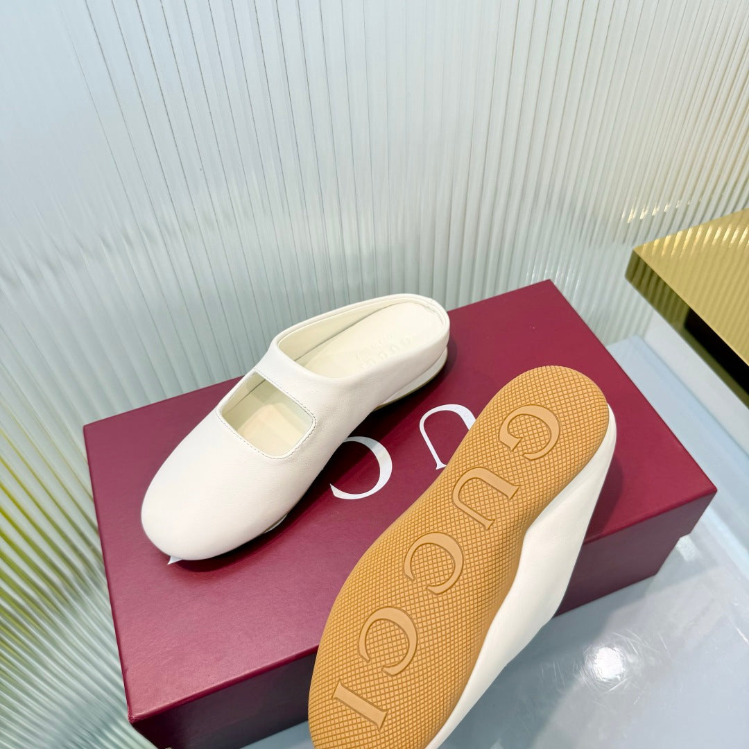 Gucci 2026 GG Monogram Slip-On Mules Canvas Leather 987750