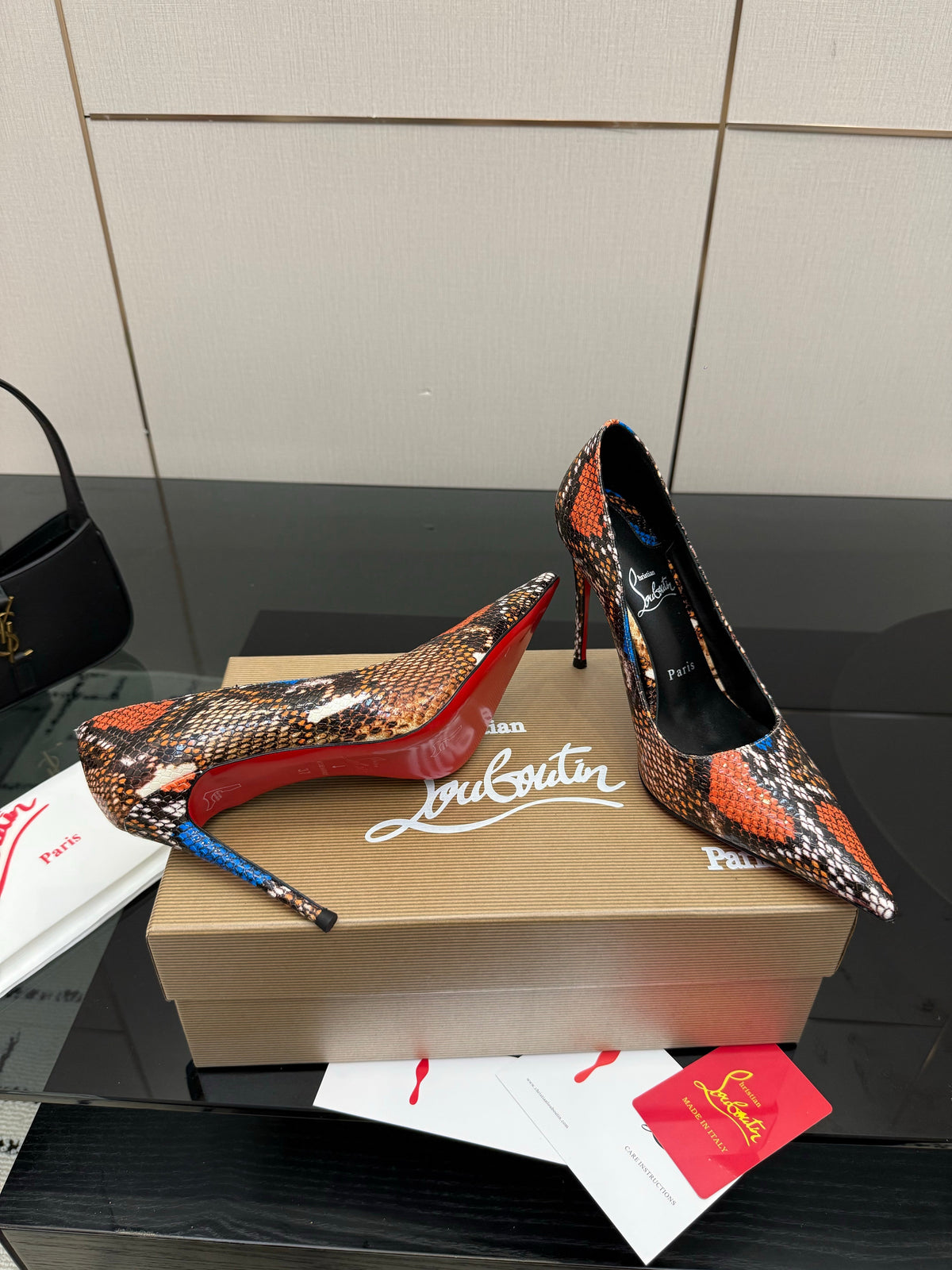 Christian Louboutin 2026 Heels Pumps 100mm Patent Leather Sheepskin 791555