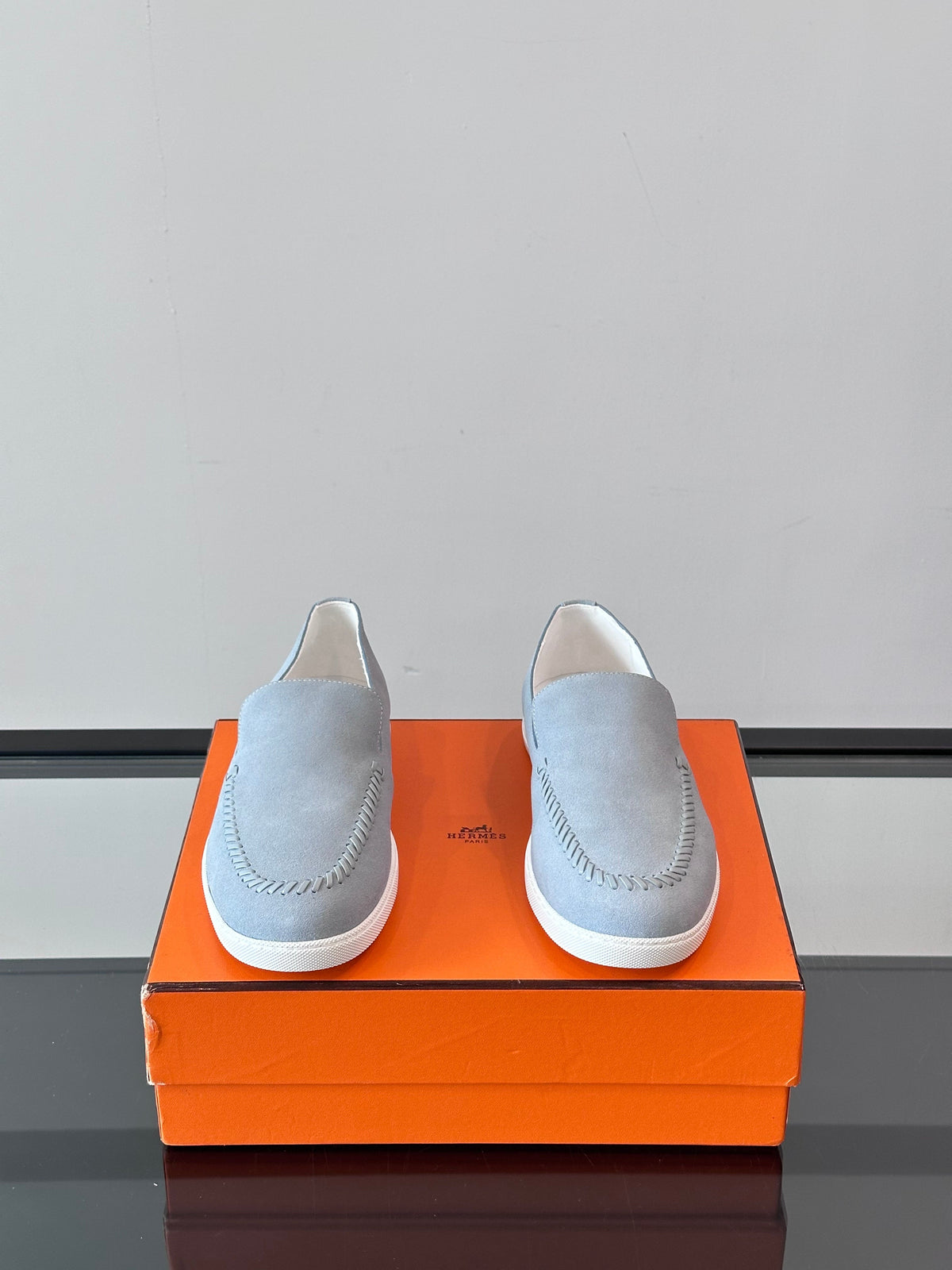 HM Men's Kiddy Slip-on Light Grey Suede 718282