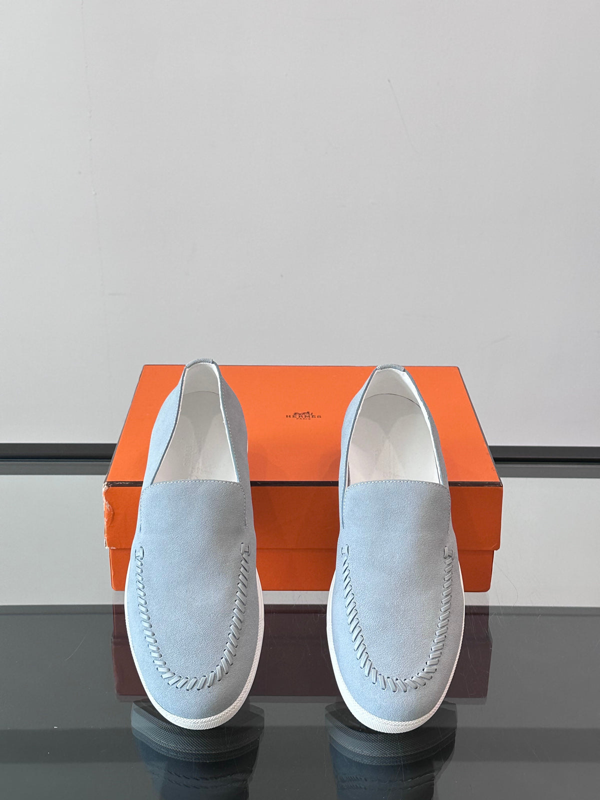 HM Men's Kiddy Slip-on Light Grey Suede 718282