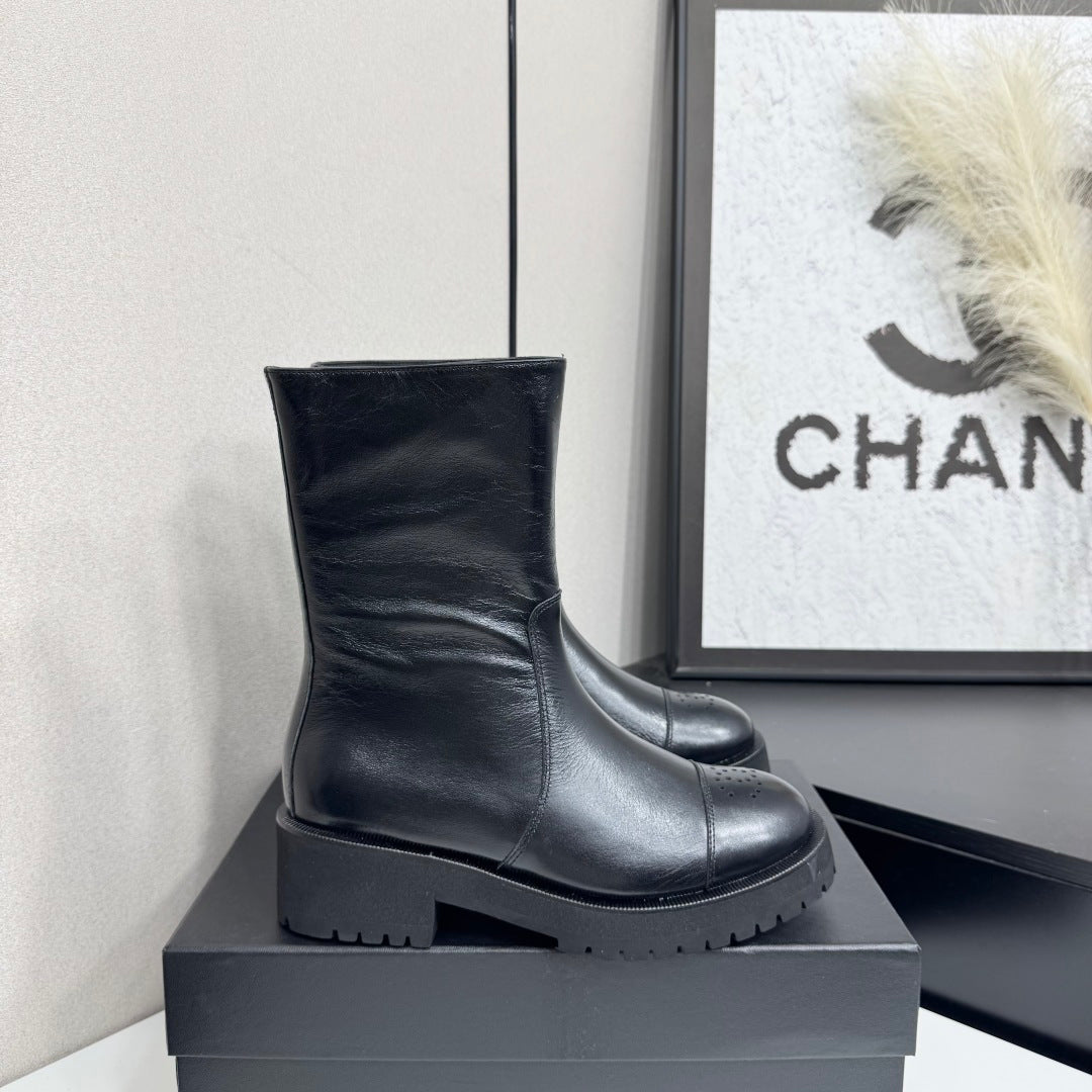Chanel 2026 Mid-Calf Boots Leather Suede 193735