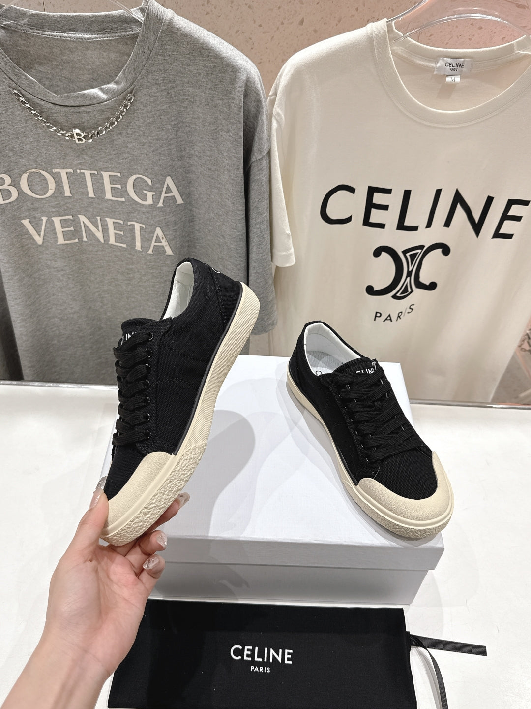 CELINE 25C Sneaker Black Canvas 236760