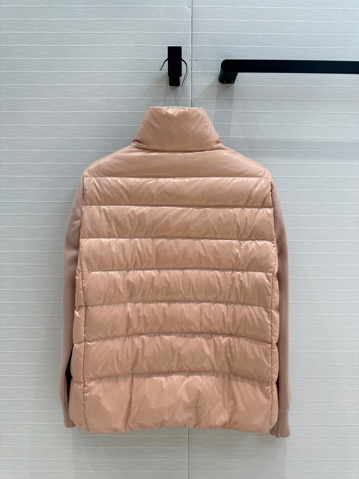 Moncler 25 Jacket Rose Pink Polyester Mix Wool