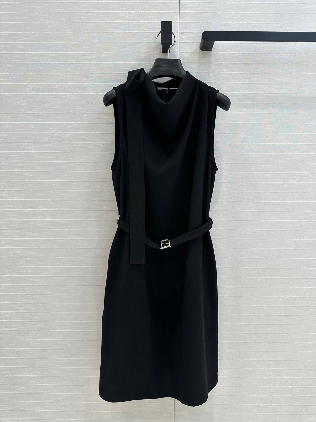 Fendi 25 Sleeveless Dress Black Cotton