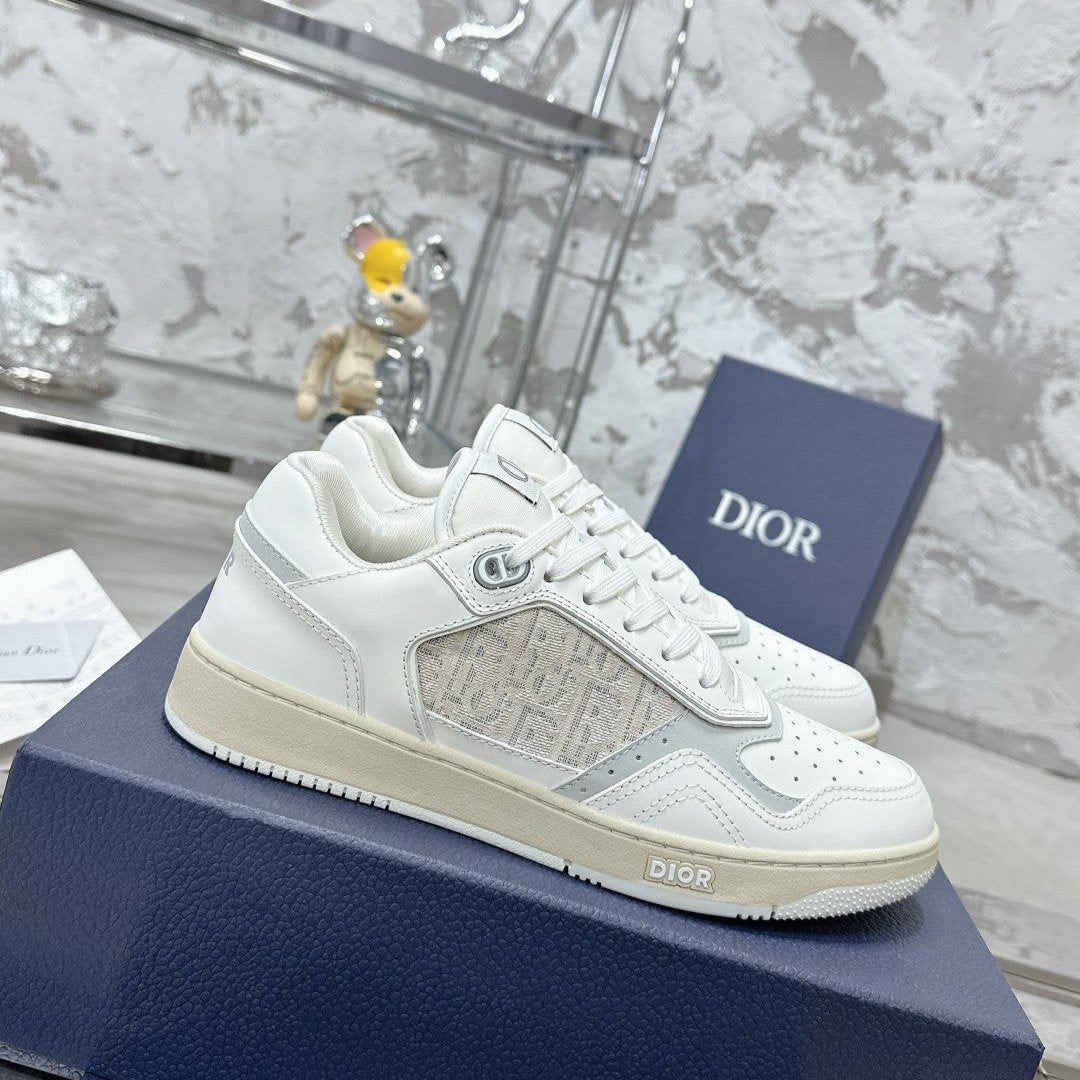CD B27 Low-Top Sneaker 30mm In White Monogram Calfskin 100783